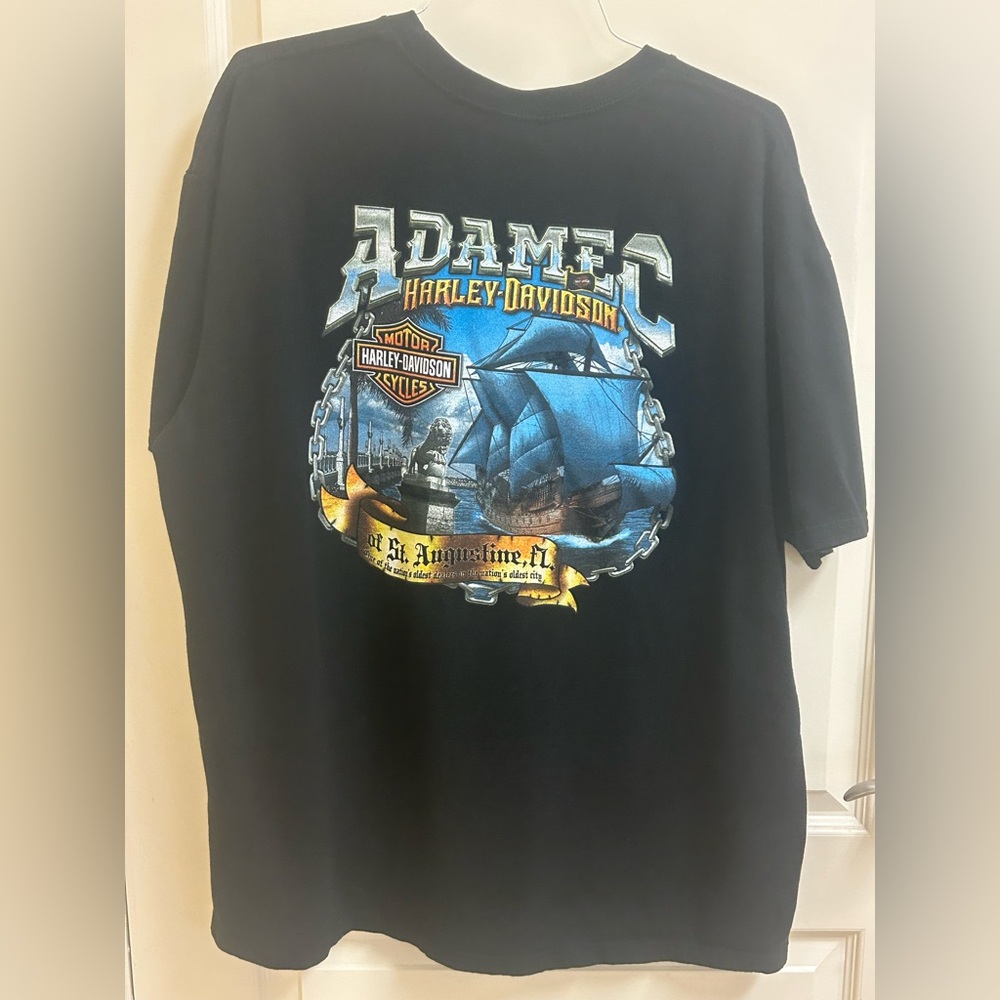 Harley Davidson St Augustine, FL 1903 T-Shirt Short Sleeve Black 2XL - Picture 4 of 7